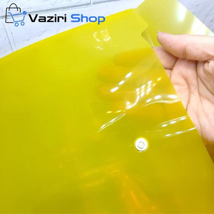 پوشه دکمه دار طلقی سایز A4