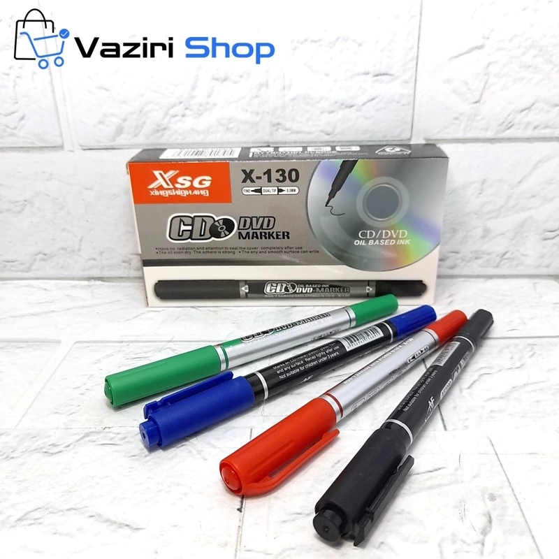 ماژیک CD سی دی دو سر ، مارکر سی دی ضد آب