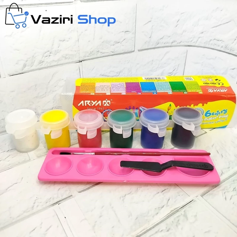 گواش 6 رنگ پیوسته آریا