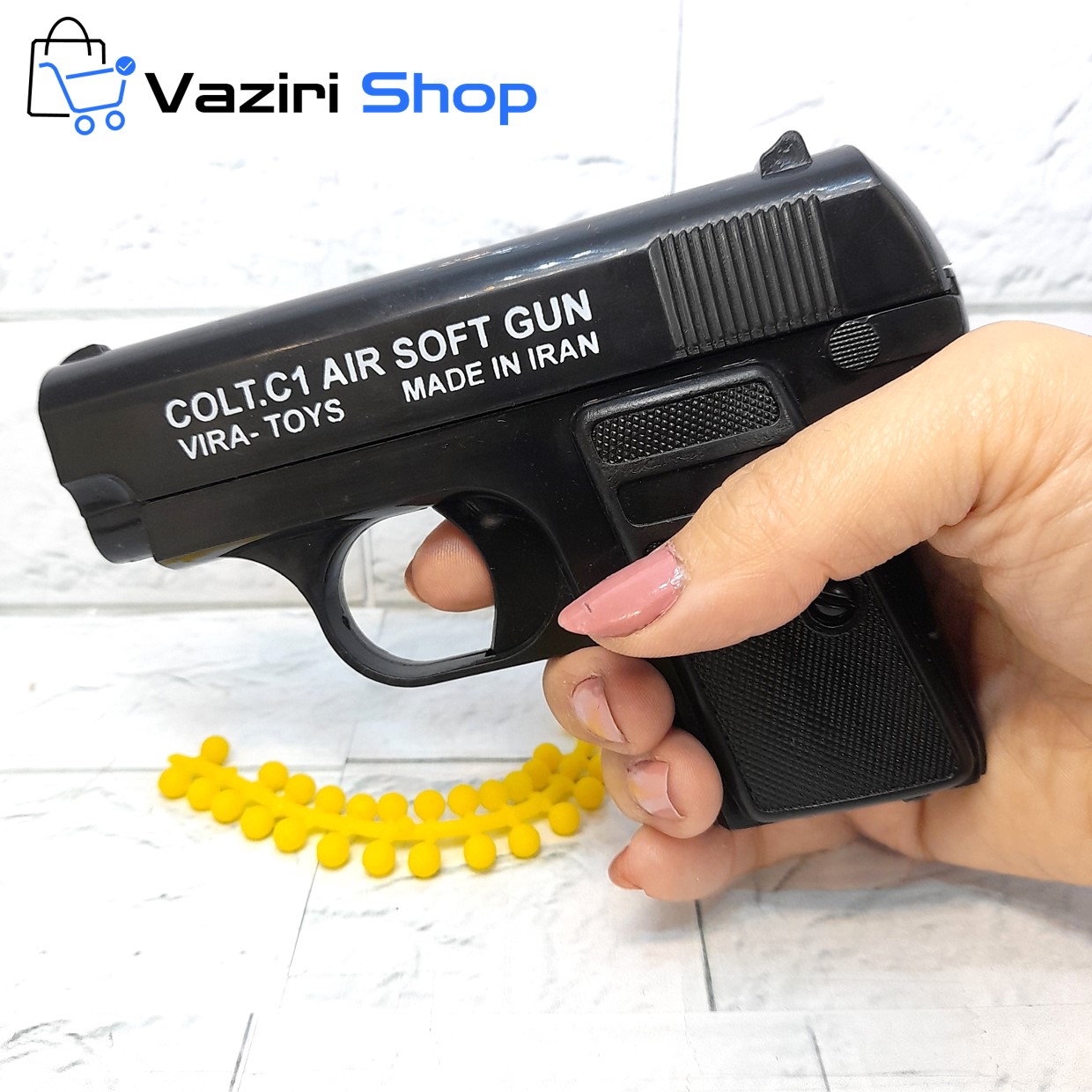 تفنگ اسباب بازی کلت c1 / مقاوم