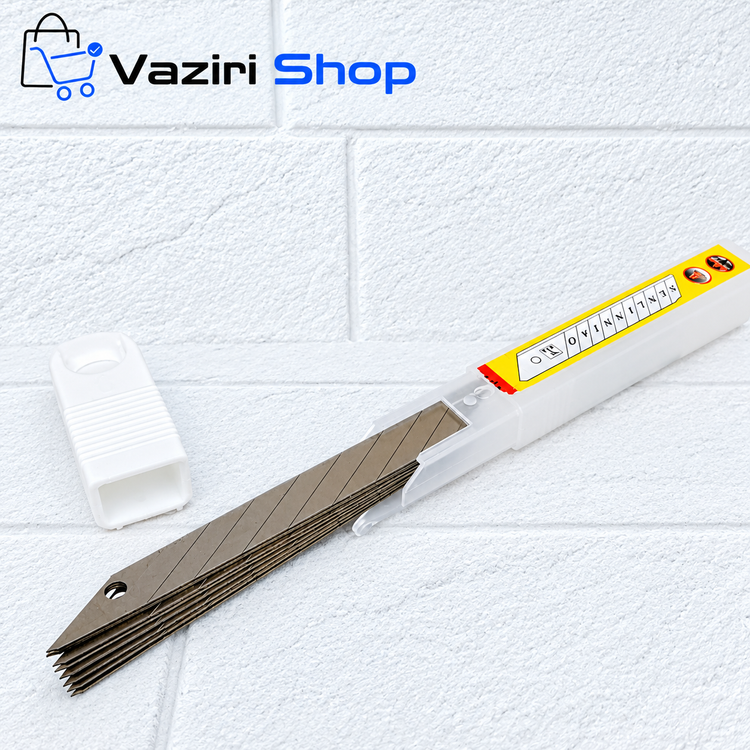 تیغ کاتر بسته ۱۰ عددی بسیار با کیفیت ، صنعتی ، وارداتی و اصلی