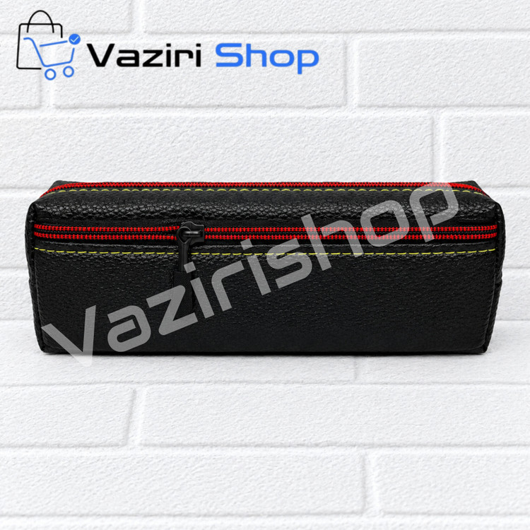 جامدادی ۲ زیپ چرمی زیبا و دانشجویی