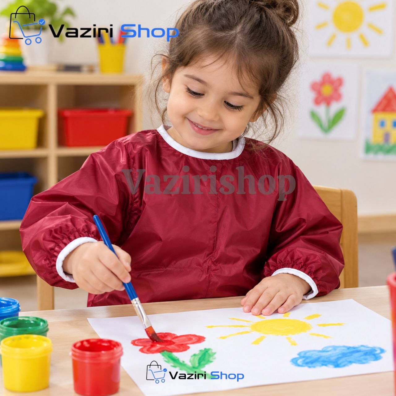 کاور مهدکودک ضد آب ، آستین دار و پشت بنددار